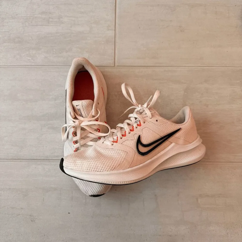 Nike Downshifter 7 Womens Running Shoes 601 White Pink Black Mesh Lightweight